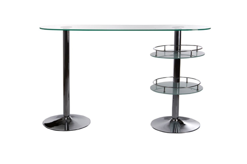 table de bar verre