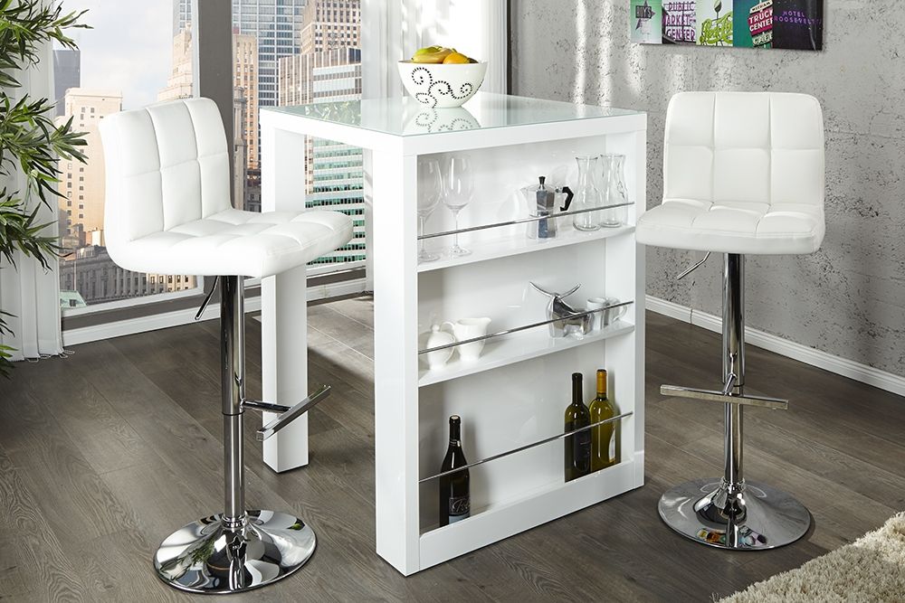 table de bar verre
