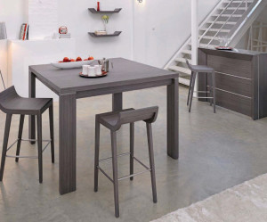 table et chaise de cuisine grise