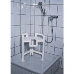 tabouret d'angle de douche