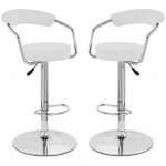 tabouret de bar gris x 2 retro coiffeur