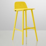 tabouret de bar jaune