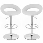 tabouret de bar orange x 2 rio