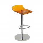 tabouret de bar orange x 2 rio