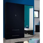 armoire chambre noir laque