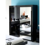 armoire chambre noir laque