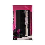 armoire chambre noir laque