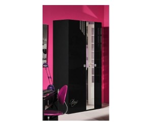 armoire chambre noir laque