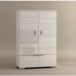 armoire de bureau blanc laque