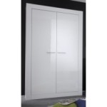 armoire de bureau blanc laque