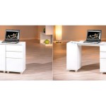 armoire de bureau blanc laque