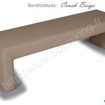 banc de lit beige