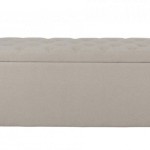 banc de lit beige