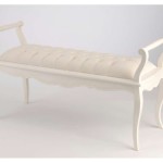 banc de lit beige