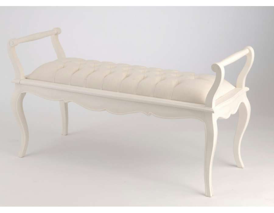 banc de lit beige