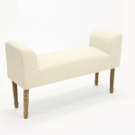 banc de lit beige