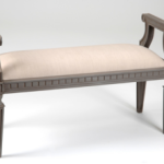 banc de lit beige