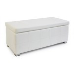 banc de lit blanc