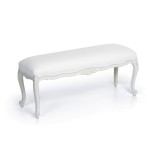 banc de lit blanc