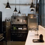 buffet de cuisine style industriel
