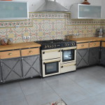 buffet de cuisine style industriel