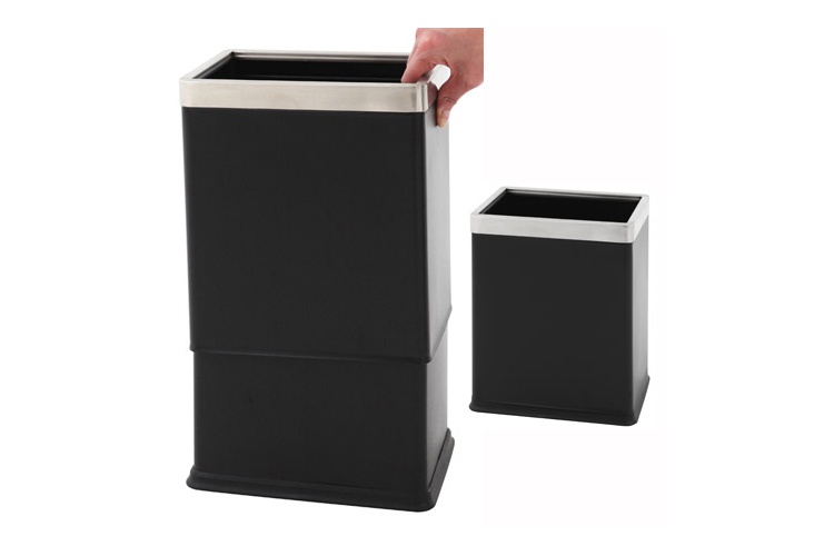 corbeille a papier rectangulaire