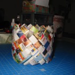 corbeille papier tresse