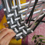 corbeille papier tresse