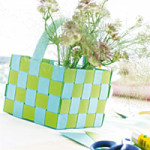 corbeille papier tresse