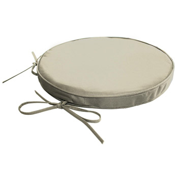 galette de chaise ronde noire