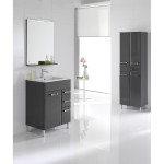 meuble salle de bain gris