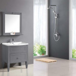 meuble salle de bain gris