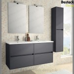 meuble salle de bain gris