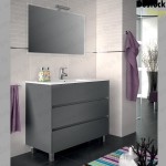 meuble salle de bain gris