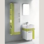 meuble salle de bain vert anis