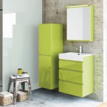 meuble salle de bain vert anis