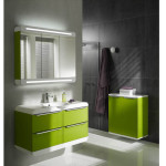 meuble salle de bain vert anis