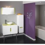 meuble salle de bain vert anis