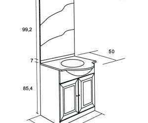 meuble vasque tolede