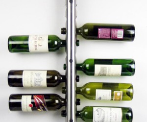 range bouteilles mural design wine rack menu