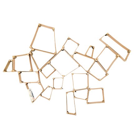 rangement cd mural bois