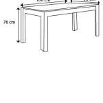 table a manger dimension