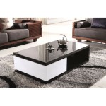 table basse noir et blanc