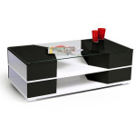 table basse noir et blanc