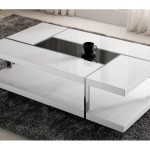 table basse noir et blanc