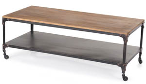 table basse qui s'ouvre au milieu