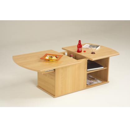 table basse qui s'ouvre au milieu