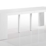 table console nassau laquee blanc