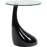 table d'appoint laquee noire