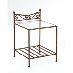 table de chevet fer forge